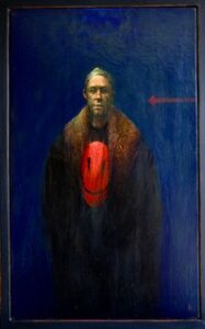 Mr Smiley (in red) close-up - by Kevin Hendley