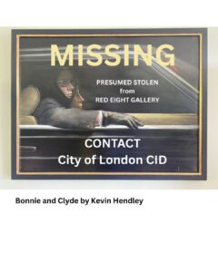 Bonnie and Clyde by Kevin Hendley - MISSING presumed Stolen from Red Eight Gallery